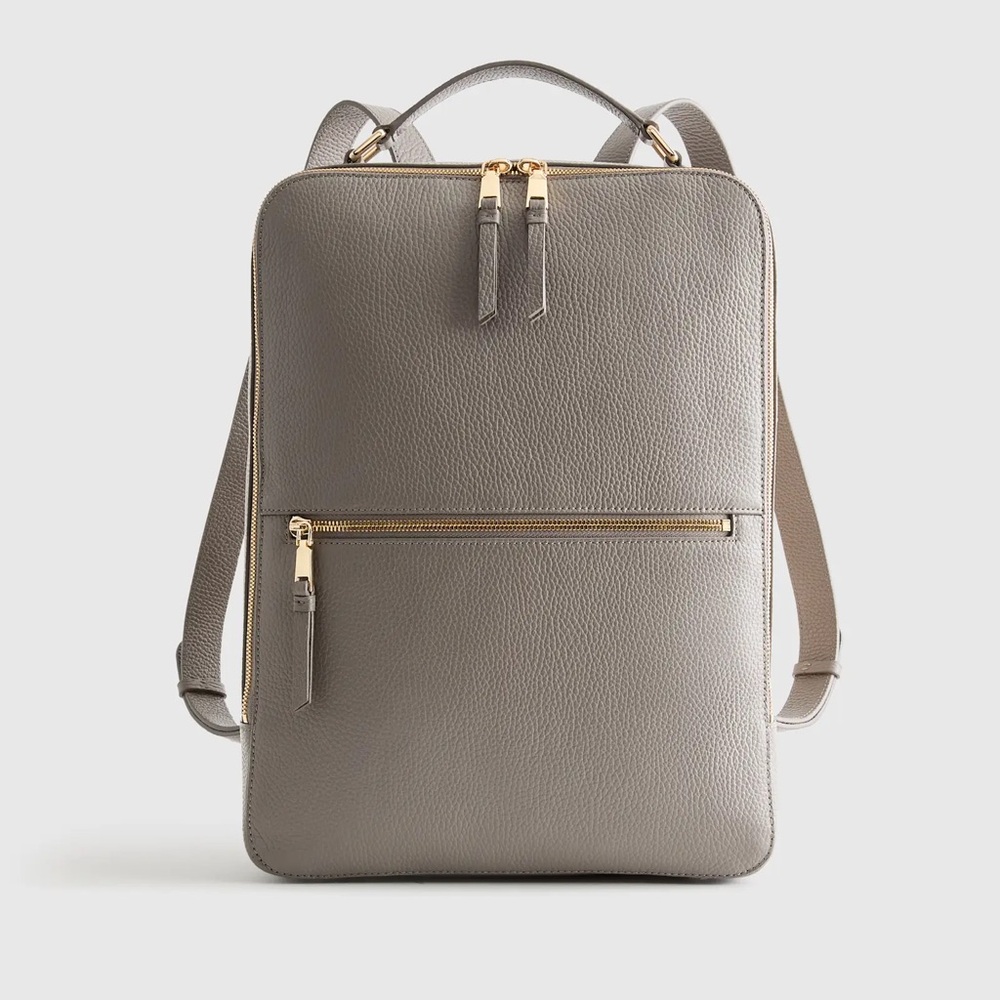 Quince Italian Leather Laptop Backpack